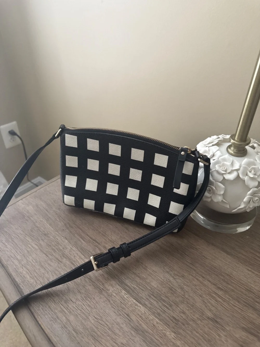 kate spade black white